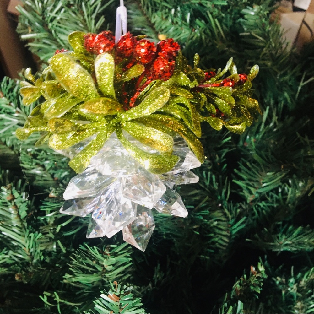 Crystal Mistletoe Ornament